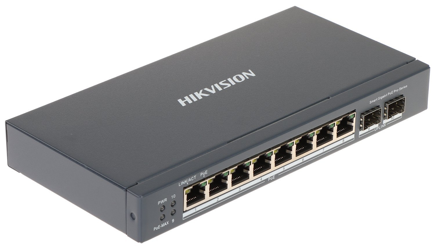 Hikvision (DS-3E1510P-SI) Smart Managed 8-Port Gigabit PoE Switch 110W 2×Gigabit Fiber 300m Long Range - Image 2