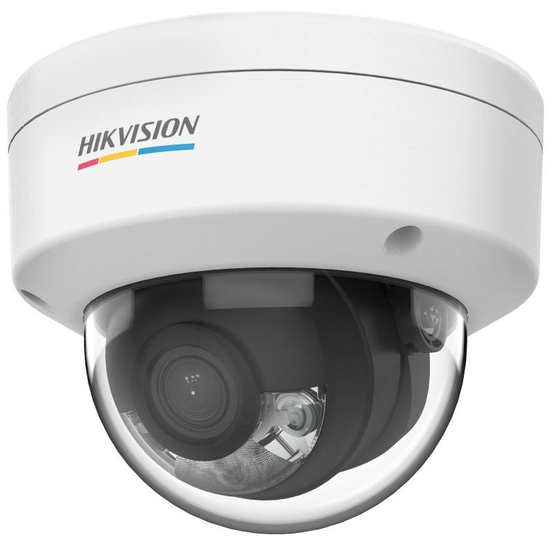 Hikvision (DS-2CD1127G2-L 4mm) 2MP ColorVu Fixed Dome IP Camera 24/7 Color 30m White Light PoE IP67
