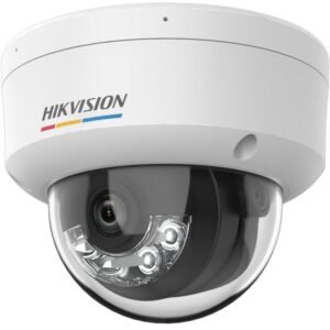 Hikvision (DS-2CD1127G3-LIU) 2MP ColorVu 3.0 Fixed Dome IP Camera 2.8mm 30m Smart Hybrid Light Built-in Mic PoE IP67 IK08