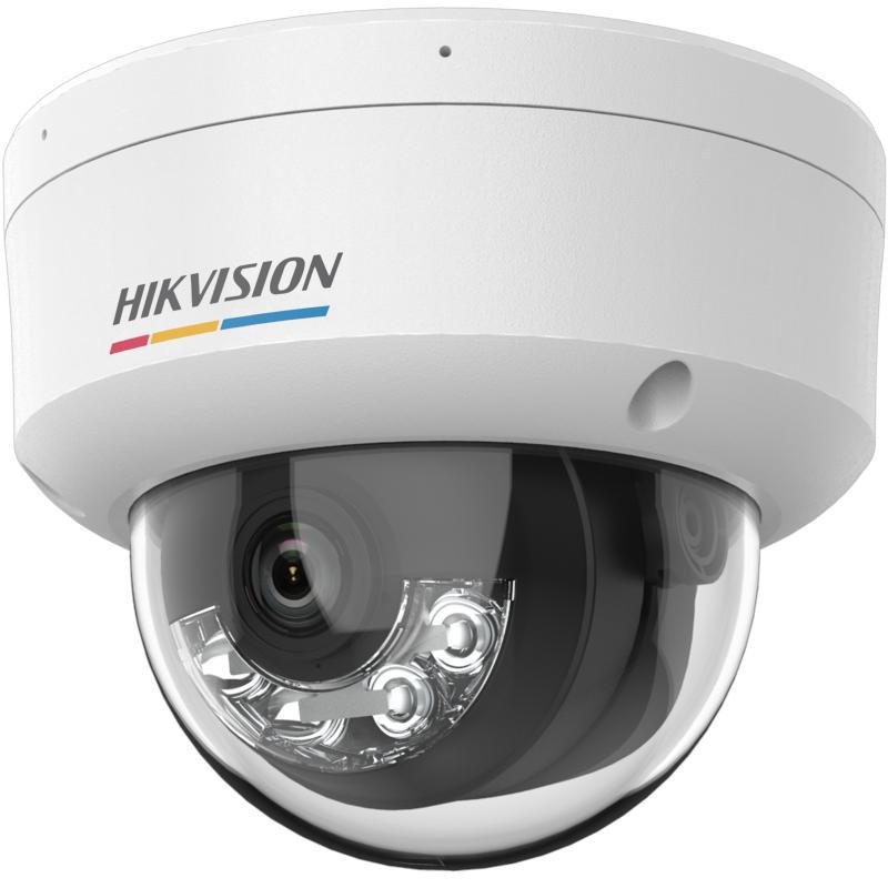 Hikvision (DS-2CD1127G3-LIU) 2MP ColorVu 3.0 Fixed Dome IP Camera 2.8mm 30m Smart Hybrid Light Built-in Mic PoE IP67 IK08