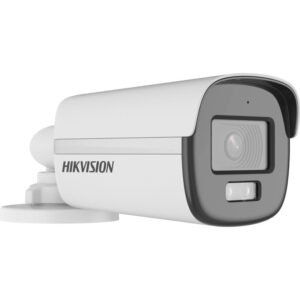 Hikvision (DS-2CE12DF0T-LFS) 2MP ColorVu Smart Hybrid Light Fixed Bullet Camera 2.8mm 40m IR White Light Audio IP67